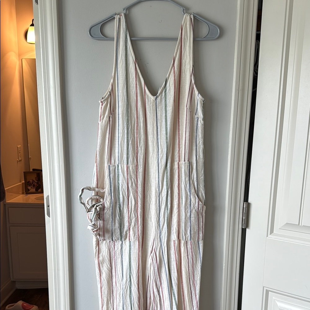 NWOT American Eagle Striped Sleeveless Jumpsuit